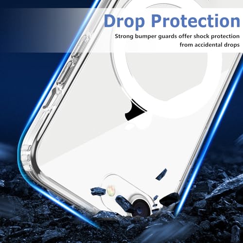 Image of FanTEK Phone Case Compatible with iPhone SE 2nd 2020 and 3rd 2022 Generation /iPhone 7 / iPhone 8 4.7 Inch, Magnetic Clear Case Protective Bumper Hard Back Cover