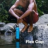 HYDRO FLASK - Standard Mouth Water Bottle 709 ml (24 oz) - Vacuum Insulated Stainless Steel Water Bottle with Leak Proof Flex Cap and Powder Coat - Agave - Image 4