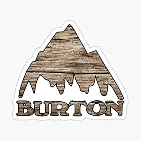 Burton & Burton Wood Look Sticker - Authentic Vinyl Decal for Cars, Laptops, and More