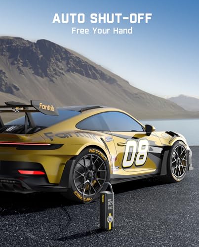 Fanttik X8 APEX™ 7800mAh Compresor Aire Portatil 12V, 10,3Bar/150PSI Inflador Coche Recargable Bomba, Inflado 2X Velocidad con Pantalla LCD, Inflador 5 Modos Para Coches, Bicicleta, Motos, Bolas - imagen 5