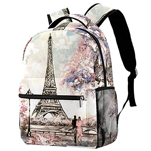 Mochila para portátil Torre Eiffel bolsa de viaje urbana para escapadas de fin de semana