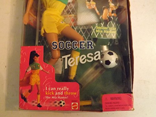 Muñeca Barbie Soccer Teresa Mattel miniatura 6