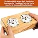 Professional Analog Wood Chess Clock Timer - Wind-Up Mechanism - No Battery Needed Light Brown
