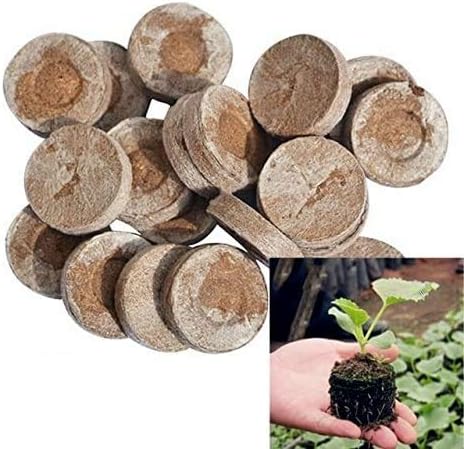 30mm Starter coir pellets Coco Fibre Compost jiffy Pellets Peat Free 50 Per Bag
