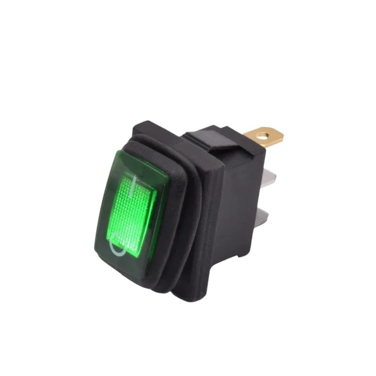 KCD1 KCD3 Przełącznik światła Przycisk Wodoodporny podświetlany Przełącznik Rocker 12V 220V Lampa 2/3-pinowa SPST ON OFF Car Dashboard Boat Navy (RED_ON-OFF_12-24V)