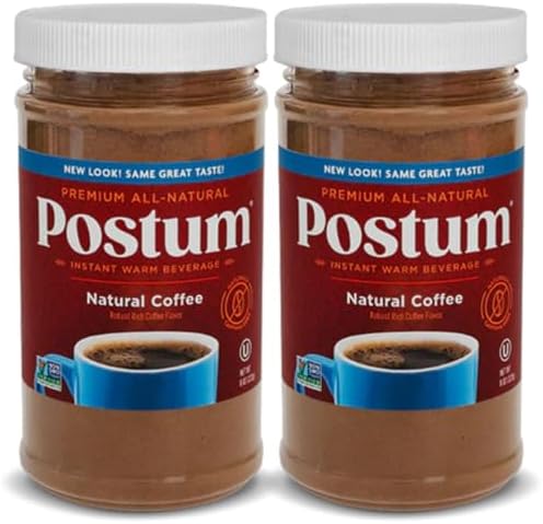 Postum Natural Coffee Flavor Coffee Substitute, Caffeine Free, 2 x 8 oz