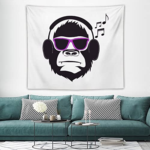 Gorillas Glasses Funny Tapestry Wall Hanging Art Poster For Home Bedroom Living Room Decorative #TOP2