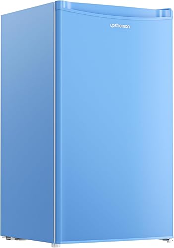 Miniatura 9 de Upstreman - Mini refrigerador de 3.2 pies cúbicos con congelador; refrigerador miniatura de una sola puerta, termostato ajustable, mini refrigerador