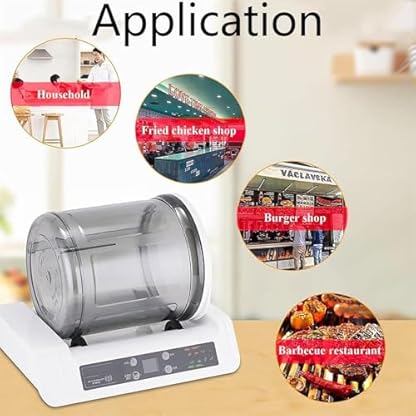 GESAIDES Elektrische Vakuum-Lebensmittel-Tumbling-Maschine, Multi-Marinator Automatische LCD-Smart-Hamburger-Beizmaschine 5L für die Küche Lebensmittelverarbeitung Haushalt – Bild 8