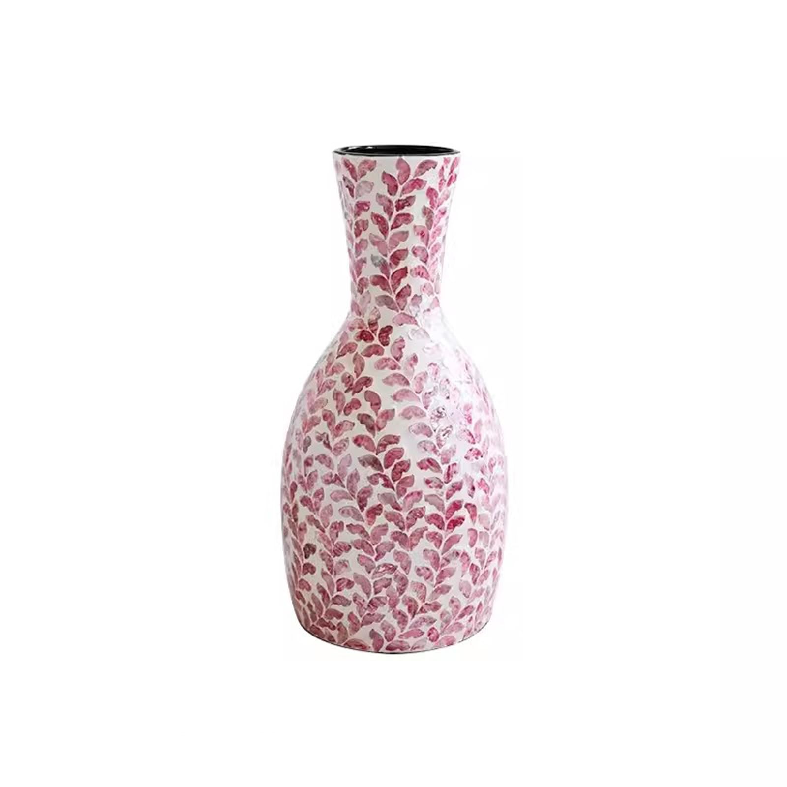 Vases pour fleurs en céramique rose décoration artistique de table pour maison