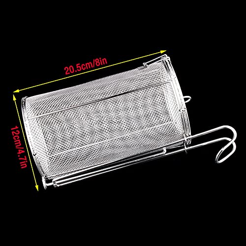 Frituurmand Roestvrijstalen fry mand ronde zeef Franse friet mand met intrekbare handvat voor friet, gebakken kip, noedels, etc. Frituurmanden - Image 3