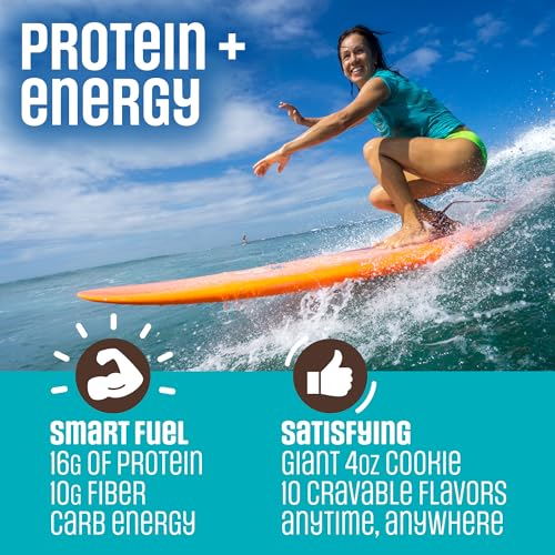 Image of Lenny & Larry's Protein Cookie, White Chocolate Flavored Macadamia - High Protein Snacks with 16g Plant Protein, 10g Fiber, Soft-Baked, Vegan, Non-GMO | 4oz, Pack of 12