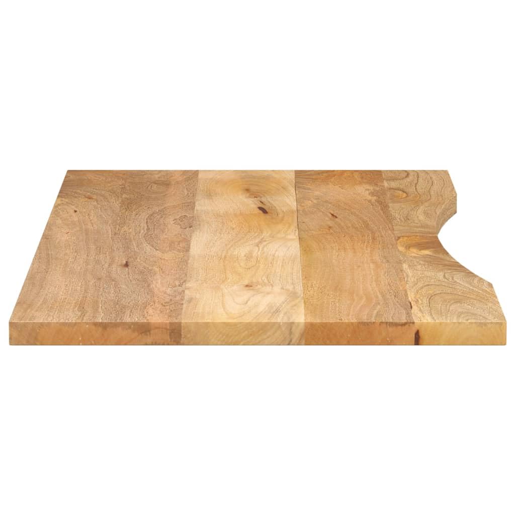 Piano da scrivania in legno massiccio di mango, 110 x 50 x 2,5 cm
