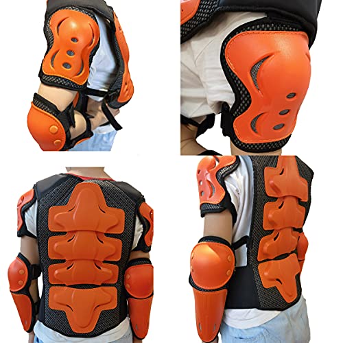 image for Takuey Kids Motorcycle Armor Suit Dirt Bike Vest Chest Spine Back Prot