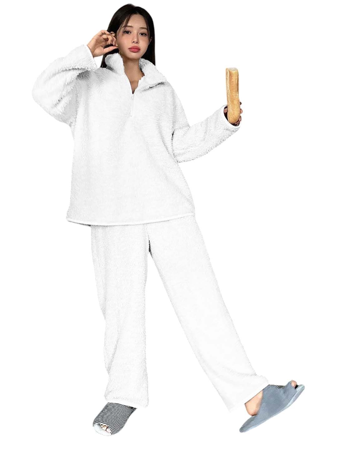 kotty Women’s Winter Set in Sherpa Fabric – Straight Fit with Half-Zip for Warmth and Elegance-picture-23