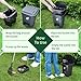 Biubiucat Dog Pooper Scooper, Dog Poop Trash Can Set with Removable Inner Bucket, Long Handle Rake, 150 Waste Bags, Easy Pick Up Poop Scooper, 20L Dog Poop Trash Bin for Small/Large Dog Families