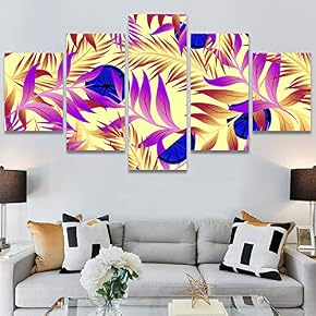 SIGNWIN 5 Panel Canvas Wall Art Modern Art...