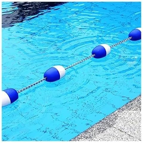 スイミングプール安全ロープフロートキット、ブイボール付きナイロンロープ、プールの安全のための視認性の高いスイムレーンディバイダー、長