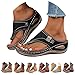 Sandals for Women 2025,Summer Shoes for Women,Orthopedic Wedge Sandals Flip Flops with Arch Support Summer Casual Dressy Comfortable Wedge Shoes,Sandalias De Mujer Plataforma