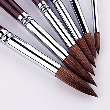 Golden Maple 122-168NEW Artist Paint Brushes-Superior Sable Watercolour Brushes Round Point Tip Paint Brush Set thumb #6