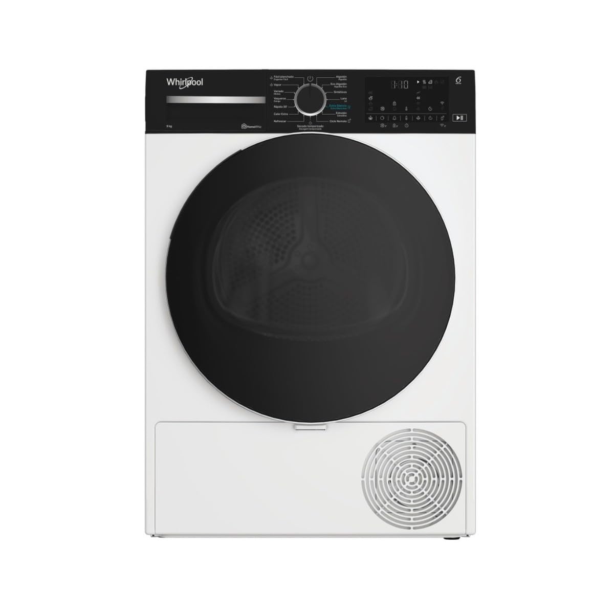 Whirlpool Secadora Bomba de Calor Libre Instalación C WD 96M WBR SPT, 9 kg, Clase C, Blanca