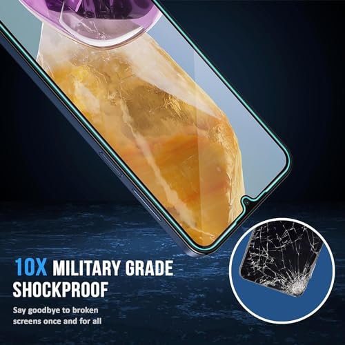 Image of JGD PRODUCTS Original Premium HD curved Edges Tempered Glass for Samsung Galaxy A15, A15 5G, F15, M15 5G with Edge to Edge Coverage and Easy Installation Kit