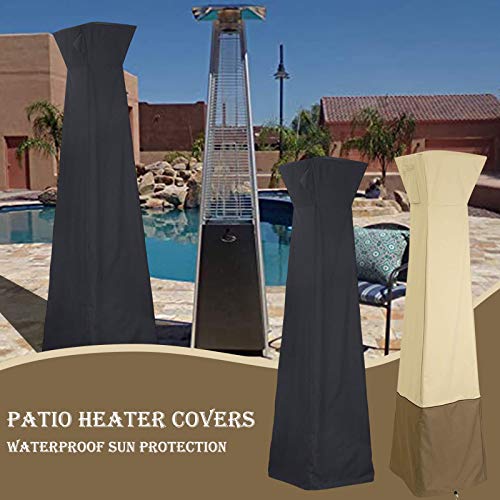 Iptienda Patio Heater Cover, Patio Heater Covers Waterproof With Zipper, Square Outdoor Heater Cover 87''H X 21" W X 24" L #TOP6