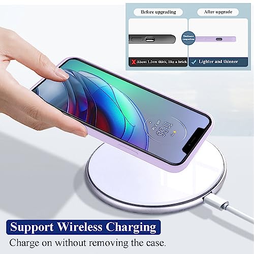 Coque iPhone 16e silicone violet pour un style joli et esthétique