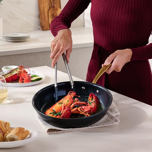 Lagostina Eleganza 2-Coat Non-Stick Ceramic 10-Piece Set, PFAS Free, Includes 6.2in/7in/7.8in saucepans with lid, 8.6in stockpot with lid, 7.8in and 9.4in Open Skillet, Induction and Oven Safe 450°F by Lagostina - Image 5