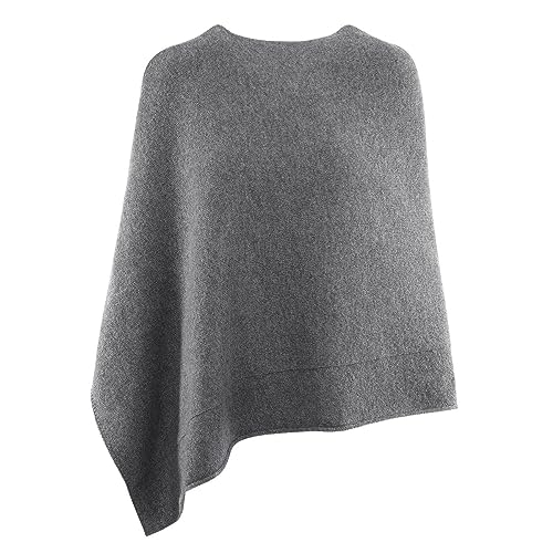 Giesswein Merino Lambswool Poncho - Damen Feinstrick Überwurf aus Merinowolle, Wool Cape, Frauen Strick Cardigan, XXL Umhängetuch
