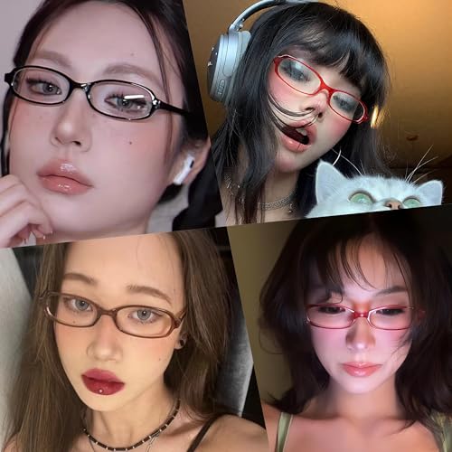 Blue Light Fake Glasses Fashion Non Prescription Clear Glasses for Women Rectangular Frame Trendy Accessories 20252