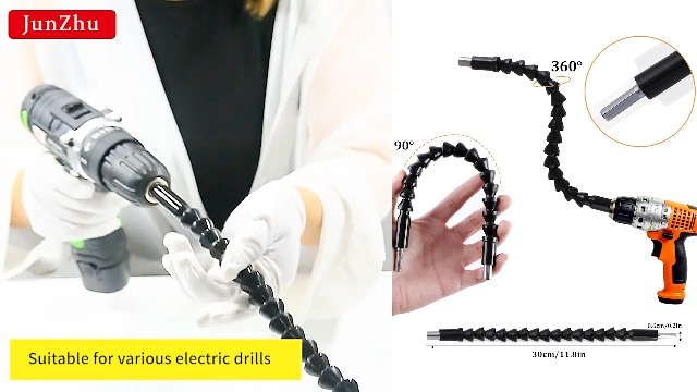 WHATWEWANT WWW_EXTENSIONTABLE（WN） 17Pcs Flexible Drill Bit Extension, Include 3Pcs Rotatable