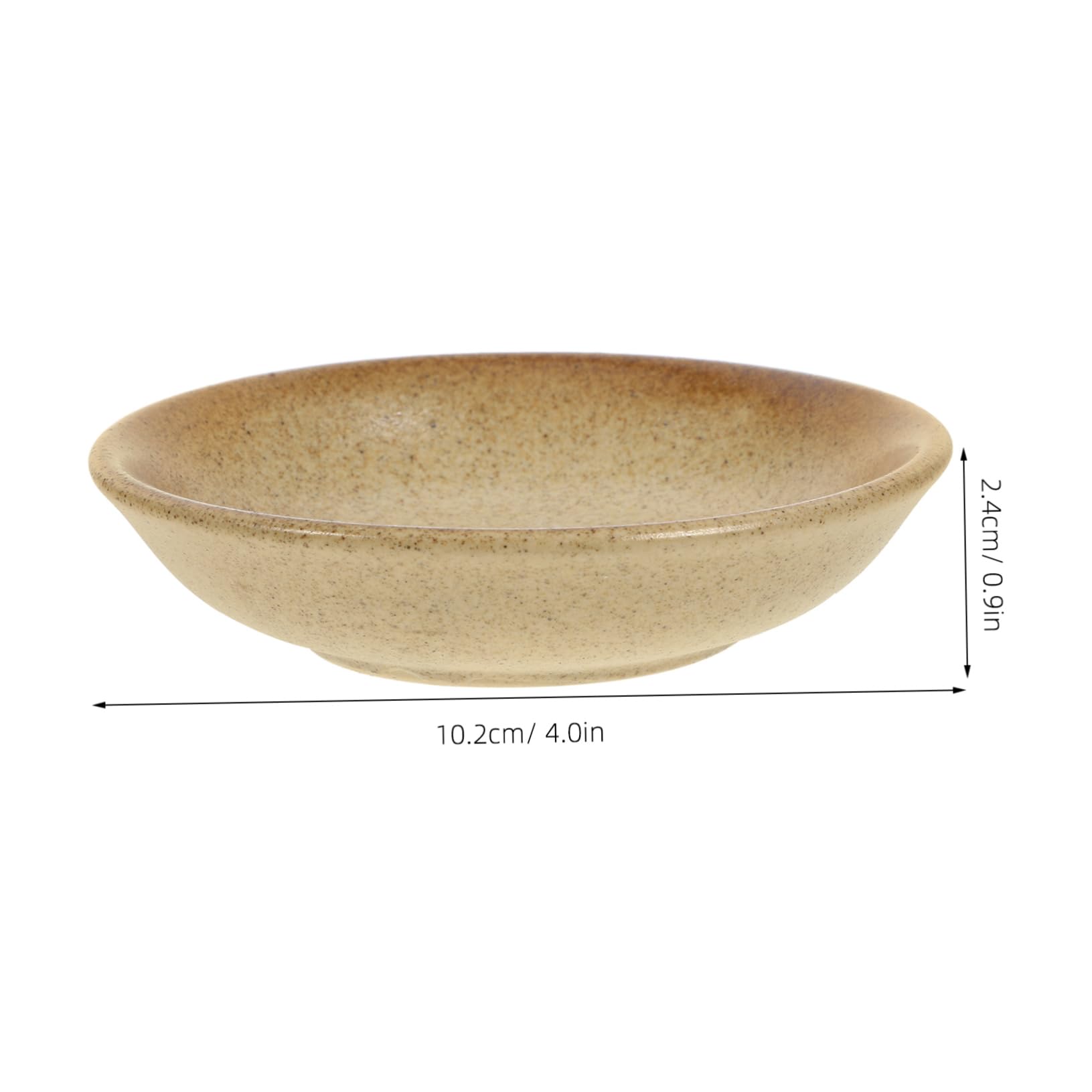 FUNOMOCYA 6-pack Japanese Style Ceramic Sauce Dishes Sushi Plate Soy Sauce Dipping Bowls for Side Dishes Elegant Dinnerware