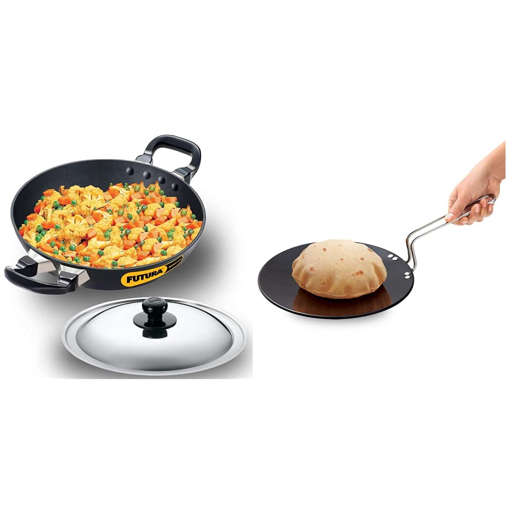 Buy Hawkins Futura NonStick DeepFry Pan (Kadhai) with Stainless