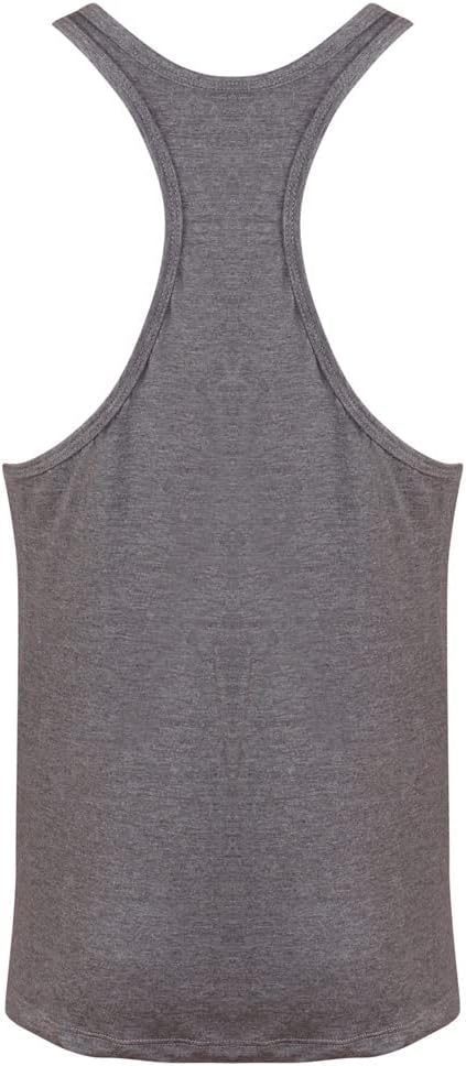 Gold's Gym 2016 Muscle Joe Premium Stringer Vest Mens Fitness Training Gym Y-Back Tank Top Grey Marl Large