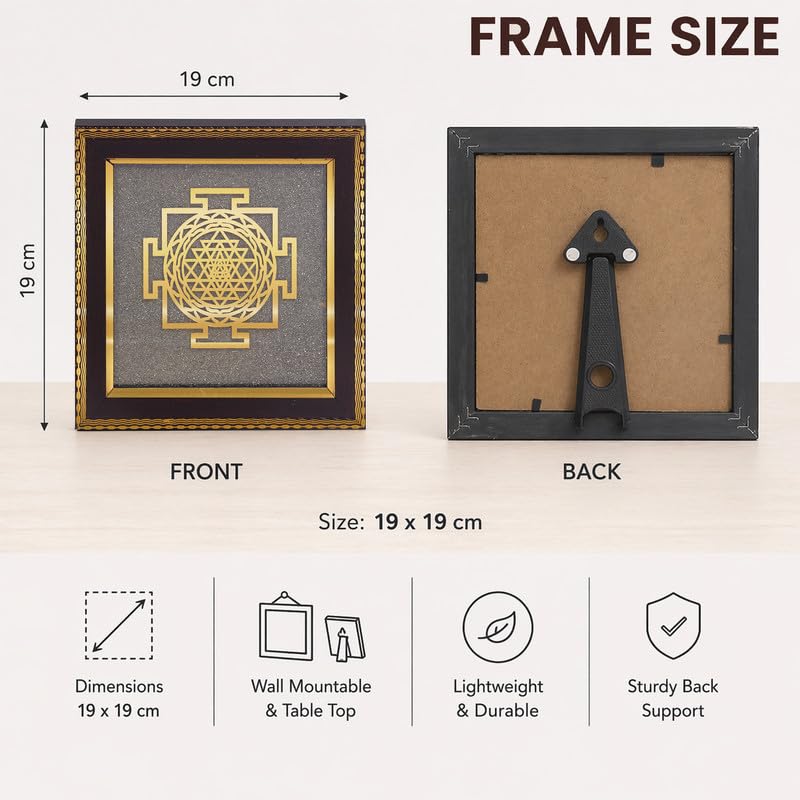 Image of Tree of Life Wall Frame Gold Finish, Spiritual Wall Art for Growth, Positivity & Home Decor