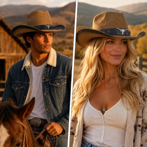 Fringe Woven Cowboy Hat product image