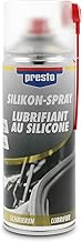 presto Silicone Spray 400ml Anti-Static Protection Against Weather Water Displacing, Ideal for Rubber Parts, Effective Lubricant