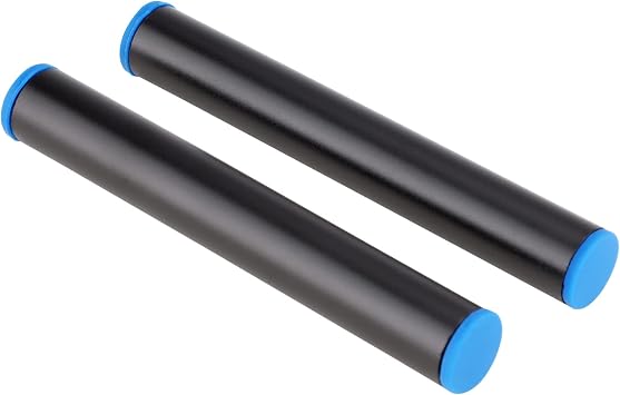 LEFTFOTO 15mm Rods, 4 Inch 100mm Long, for 15mm Rail Support System, Follow Focus, Rod Clamps. Aluminum Alloy & Black 2PCS