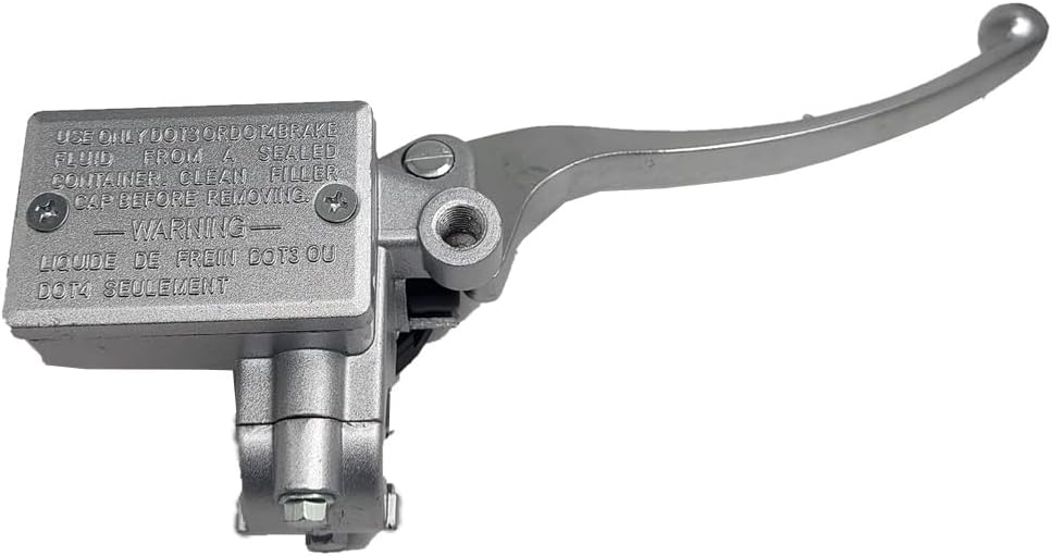 RAYANA 7/8" Right Front Brake Master Cylinder Lever Compatible for Honda FourTrax 125 200 250 300 350 Sportrax 250 300 400 Foreman 400 450 500 520 Rancher 350 400 420 Recon 250(Silver)