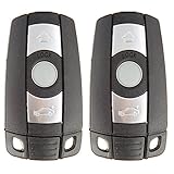 SCITOO Replacement fit for 2PCS 3 Buttons 315MHz Keyless Entry Control Remote Ignition Key Fob BMW Series KR55WK49127