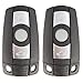 SCITOO Replacement fit for 2PCS 3 Buttons 315MHz Keyless Entry Control Remote Ignition Key Fob BMW Series KR55WK49127