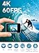 Rollei Action-Cam 9s Plus I 4K 60fps Unterwasserkamera mit Selfie-Display, Bildstabilisierung, Zeitraffer, Slow-Motion, Loop Funktion I Wasserdicht bis 10m, 65,5 x 43,8 x 26,5 mm