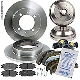 Bremsscheiben + Bremsbeläge + 2 Bremstrommeln + Backen + 2 Radzylinder für Smart