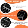 PATIKIL Acrylic Box with Lid 6.3" x 3.94" x 1.38", Clear Acrylic Display Boxes Plastic Square Cube Containers Storage Organizer for Candy Tiny Jewelry Artwork Display 16x10x3.5 cm #3