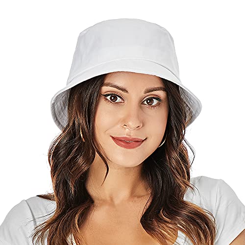 Umeepar PT-49589 Unisex Cotton Packable Bucket Hat Sun Hat Plain Colors thumb #5
