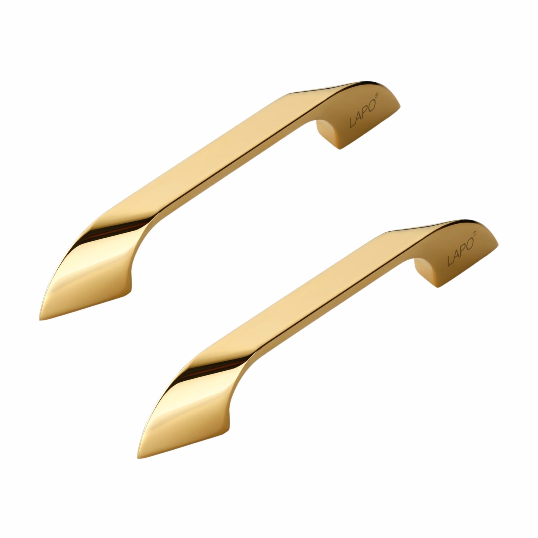 LAPO 2 Piece Cabinet Handle for Drawer, Kitchen, Handle for Almirah, 4 Inch Window Handle, Pulls for Cupboard, Wardrobe, Pooja Mandir (96mm, PVD Gold Finish, 3 Years Warranty) Twist-image-25
