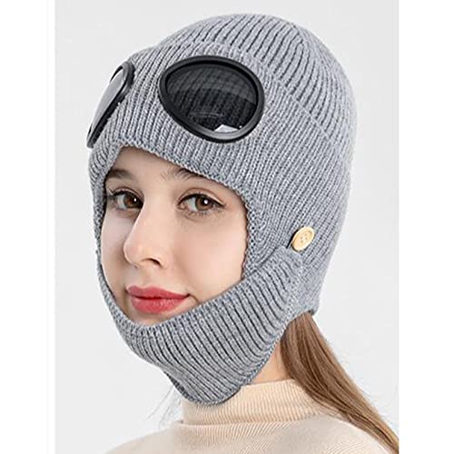 Gorro con gafas protectoras contra viento helado y cara congelada 3
