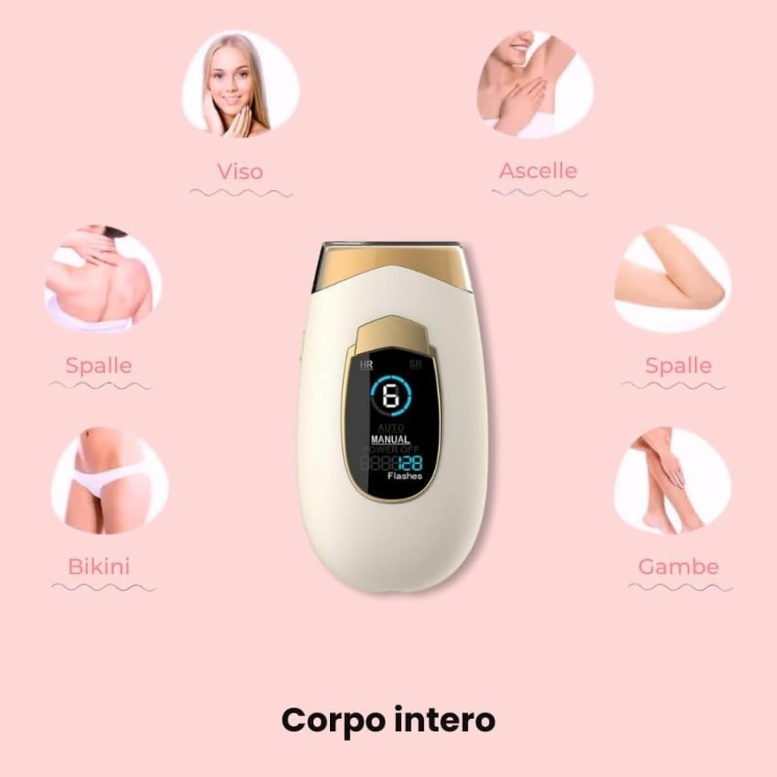 Lumisilk Lumina Luce Pulsata PRO 2.0 con Luce Pulsata 2 in 1 per Donna e Uomo Epilatore Lumia Lumisilk, Luce Pulsata, Epilatore Laser per Donna, Tecnologia Avanzata per Risultati Duraturi (Bianco)