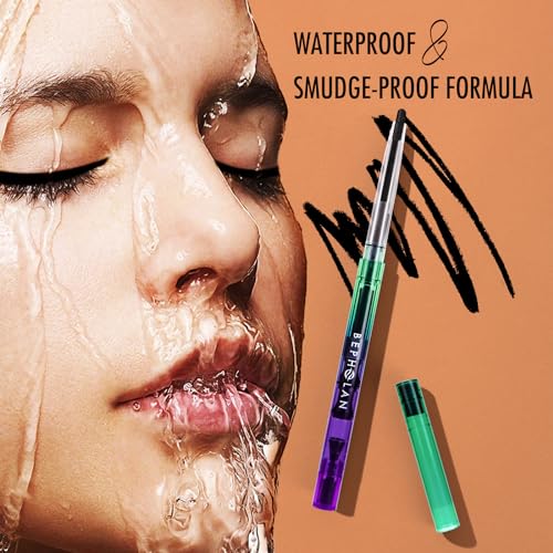 Bepholan Black Eyeliner Pencils,Waterproof Gel Eyeliner Pencil Black Waterline Eye Liner Pen For Women Waterproof Smudge Proof Long-Lasting thumb #4